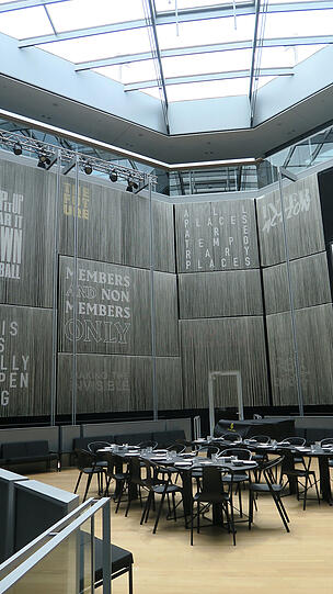 Das Hauptrestaurant ist noch ein Provisorium.