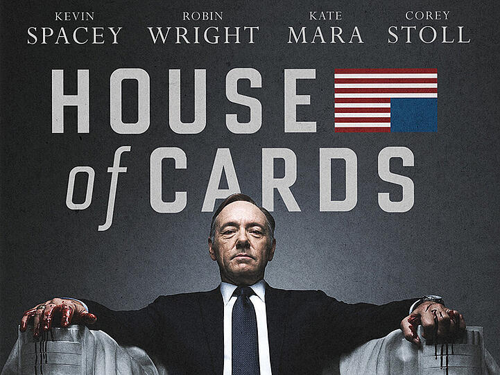 Frank Underwood strebt in "House of Cards" nach dem Amt des Präsidenten der Vereinigten Staaten
