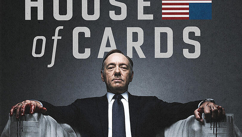 Frank Underwood strebt in "House of Cards" nach dem Amt des Präsidenten der Vereinigten Staaten Frank Underwood strebt in "House of Cards" nach dem Amt des Präsidenten der Vereinigten Staaten