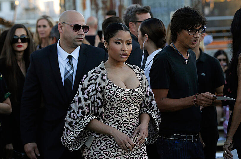 Nicki Minaj auf der New York Fashion Week 2015.