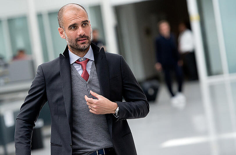 Pep Guardiola wurde am Montag in Amsterdam gesichtet. Der Trainer traf sich mit Verantwortlichen von Manchester City.