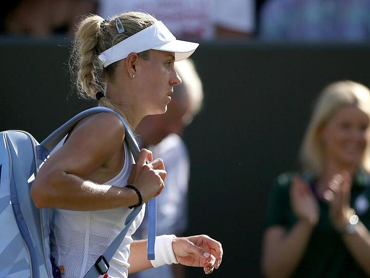 Frustriert: Angelique Kerber durchlief ein äußerst bescheidenes Tennisjahr 2019.
