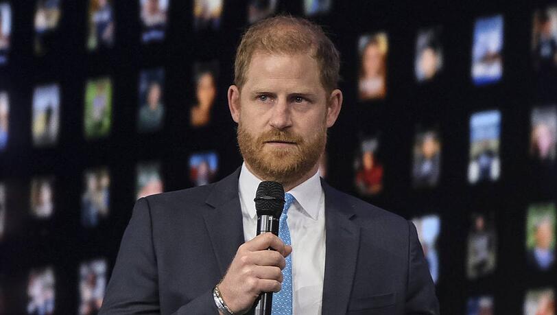 Prinz Harry w&auml;hrend eines Auftritts in New York.