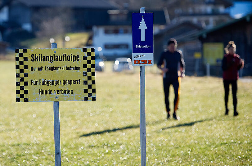 Ein Winter (fast) ohne Schnee - zumindest bis jetzt. Szenen aus Garmisch-Partenkirchen.