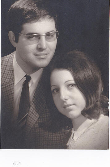 Hans Podiuk in den 70ern mit seiner Frau Hannelore.