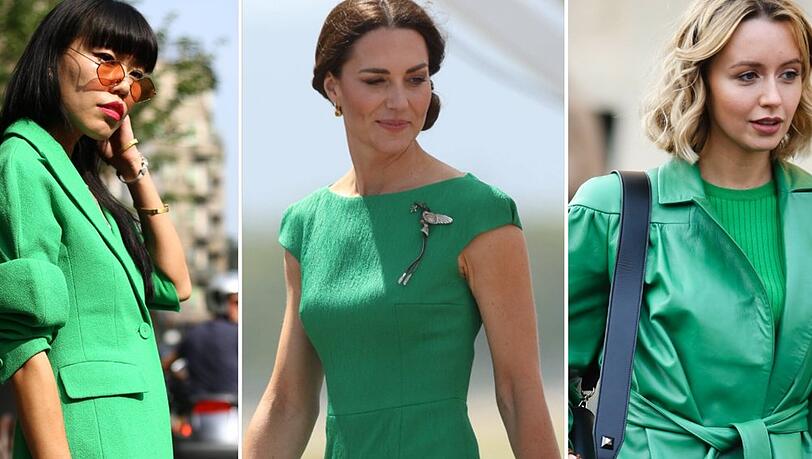 Ob Royals, Stars oder Influencerinnen: "Kelly Green" ist der Farbton des Sommers.