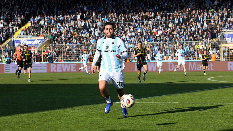 Heimkehrer und Herzensl&ouml;we: Kevin Volland im Einsatz im Gr&uuml;nwalder Stadion.