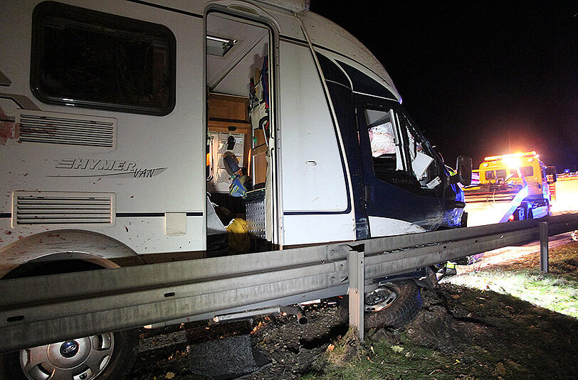 Die A7 war für mehrere Stunden gesperrt.