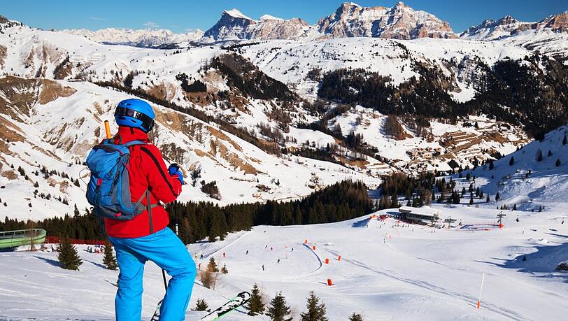 Die Sellaronda in den Dolomiten ist ein Muss für alle Ski- und Snowboard-Fans.