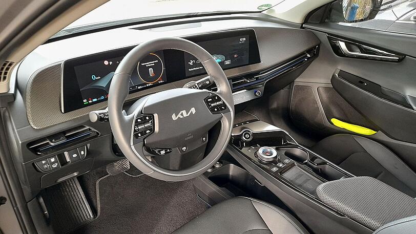 Modern und alltagstauglich: Der EV6 wirkt aufgeräumt, sein Bedienkonzept ist schlüssig.