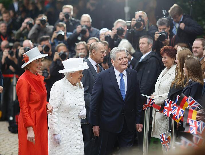 Queen Elizabeth am Mittwochmorgen in Berlin