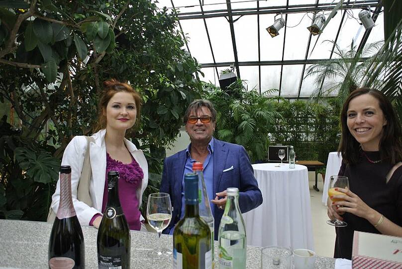 Botanikum-Chef Heinrich Bunzel und Lunch-Schönheiten.