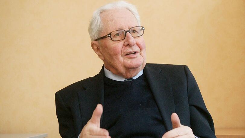 Ihr politisches Vorbild: Alt-OB Hans-Jochen Vogel.