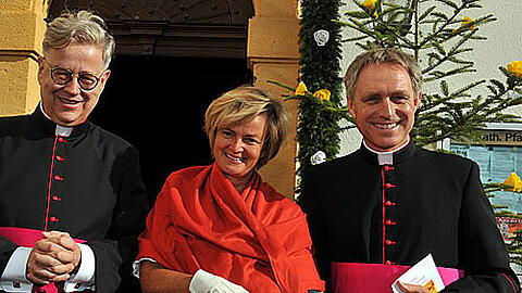 Prälat Wilhelm Imkamp, Gloria Prinzessin von Thurn und Taxis und Papstsekretär Georg Gänswein
