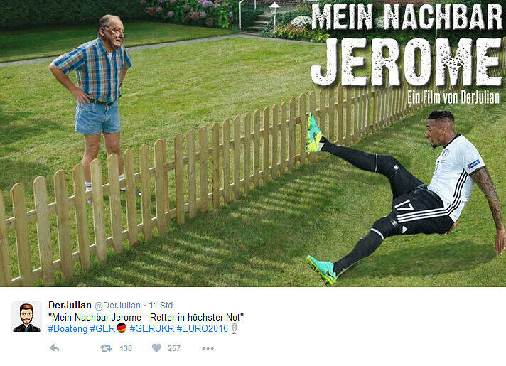 Naja ok, eine Person würde sich nicht über Boateng als Nachbar freuen. Verstehen muss man dies jedoch nicht.