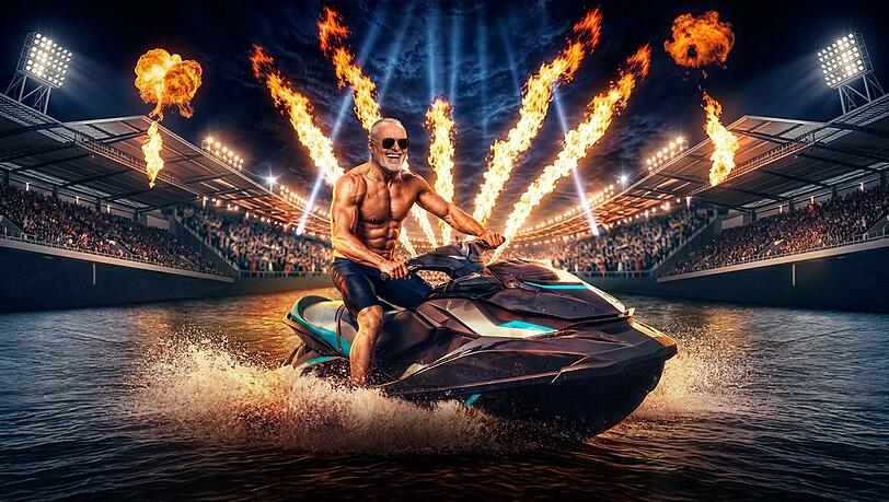 In Stefan Raabs neuer RTL-Show "Jetski Star WM" soll es rasant werden.