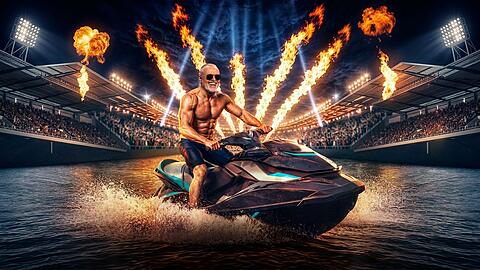 In Stefan Raabs neuer RTL-Show "Jetski Star WM" soll es rasant werden.