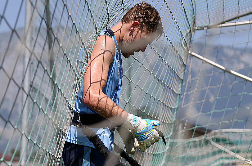 Schwitzen, schwimmen, strampeln: Die Löwen absolvieren am ersten Tag im Trainingslager in Bad Häring ein buntes, abwechslungsreiches Programm. Und sie haben offensichtlich Spaß dabei.