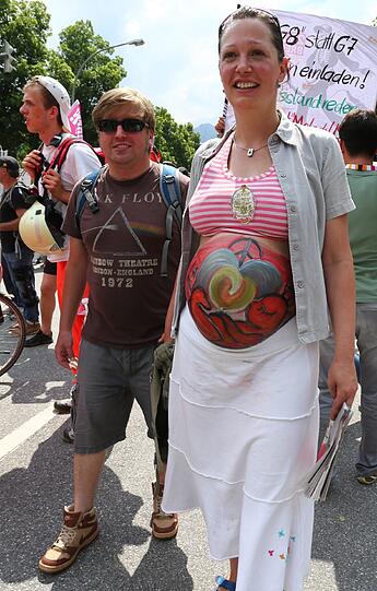 Die Bilder von den G7-Gegnern in Garmisch.
