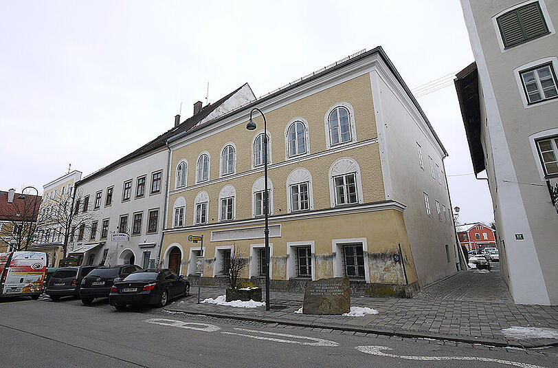 Hitlers Gebursthaus in Braunau.