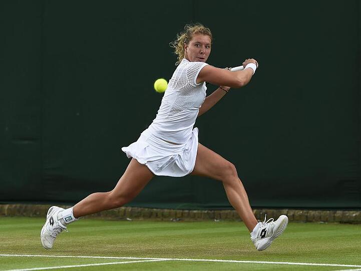 Schied bereits in der ersten Runde in Wimbledon aus: Anna-Lena Friedsam. Foto (Archiv): Facundo Arrizabalaga/EPA