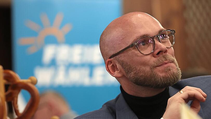 Fabian Mehring am Sonntag nach der Bekanntgabe der Hochrechnungen.