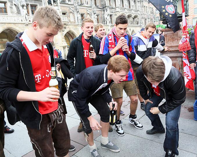 Geschichten, Fans und Skurilitäten: Stimmungsvolle Fotos aus München zum großen Finale in Wembley