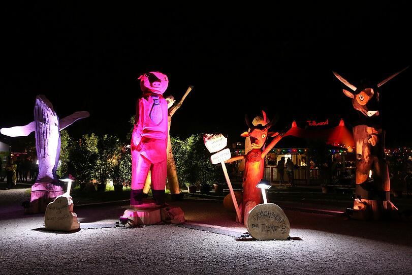 Das Festival steht in diesem Jahr unter dem Zeichen Ökologie und Umweltschutz. Bilder vom Tollwood 2014.