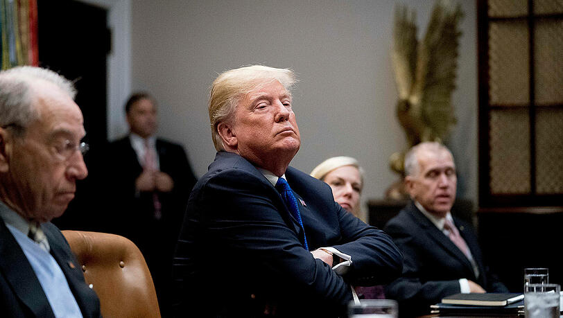 Hat's nicht leicht: US-Präsident Donald Trump. Hat's nicht leicht: US-Präsident Donald Trump.