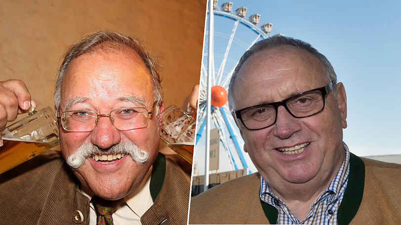 Stehen wegen verschiedener Vergehen vor dem Wiesn-Aus: Die Wirte Wiggerl Hagn (l., Löwenbräuzelt) und Toni Roiderer (Hackerzelt).
