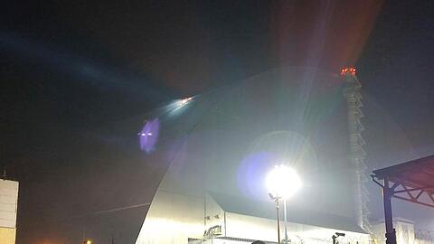 Der Sarkophag von Tschernobyl wurde im schon Februar durch eine Drohne beschädigt. (Archivbild)