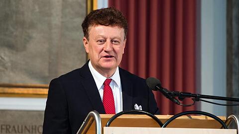 Wolfgang M. Heckl, Generaldirektor des Deutschen Museums, spricht bei einer Preisverleihung. Foto: Matthias Balk/dpa/Archivbild