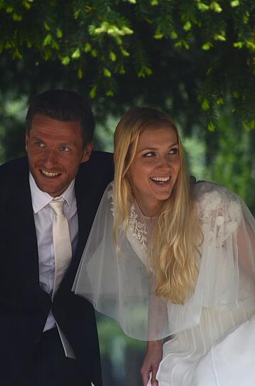 Benny Lauth hat seine Juliane heimlich in London geheiratet. Die Bilder von der Hochzeit.
