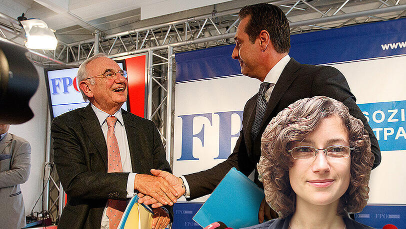 Der frühere österreichische Justizminister Dieter Böhmdorfer (l.) und FPÖ-Chef Heinz Christian Strache. AZ-Redakteurin Anja Perkuhn über das Vorgehen der FPÖ nach der Wahlniederlage. Der frühere österreichische Justizminister Dieter Böhmdorfer (l.) und FPÖ-Chef Heinz Christian Strache. AZ-Redakteurin Anja Perkuhn über das Vorgehen der FPÖ nach der Wahlniederlage.