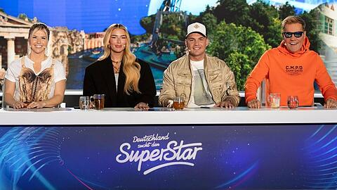 Beatrice Egli, Loredana, Pietro Lombardi und Dieter Bohlen (v.l.) bilden die diesjährige "DSDS"-Jury.