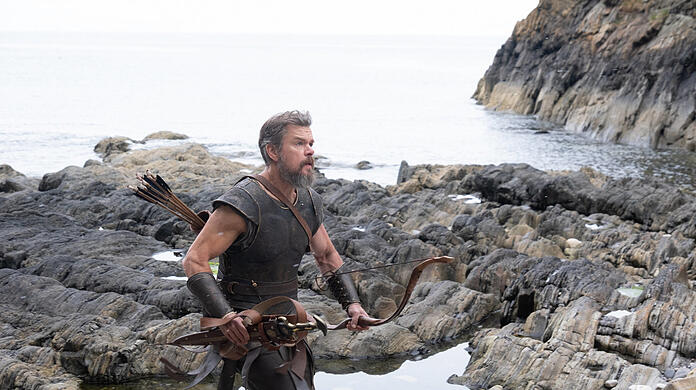 Matt Damon als Odysseus. Matt Damon als Odysseus.