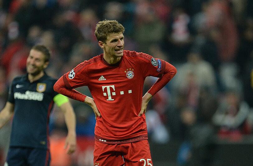 Frustriert: Bayern-Star Thomas Müller gibt sich nach dem Aus gegen Atlético selbst einen großen Teil der Schuld.