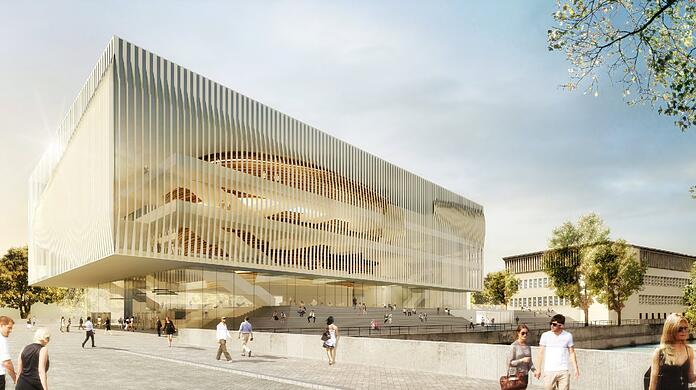 Der Entwurf einer Isarphilharmonie am Deutschen Museum sieht schön aus: Der Bedarf ist angesichts von vier bereits existierenden Konzertsälen aber umstritten.