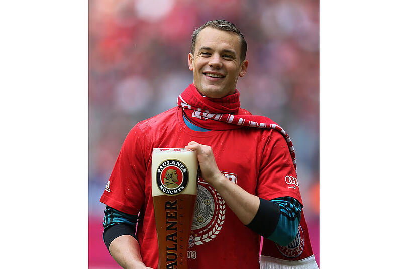 2013 erlebte der FC Bayern das Triple und Manuel Neuer seine Weißbierduschen-Premiere.