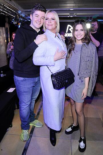 Claudia Effenberg mit Sohn Thomas Strunz und Tochter Lucia Strunz