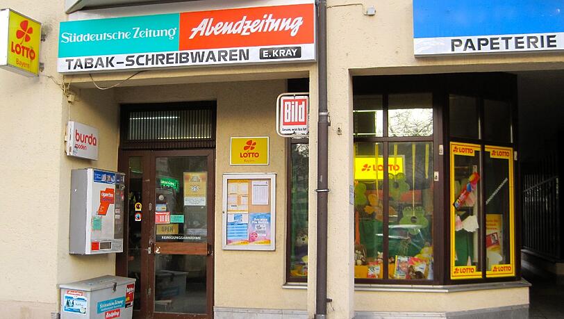 Ernst Krays Geschäft in der Schlierseestraße 21. Ernst Krays Geschäft in der Schlierseestraße 21.