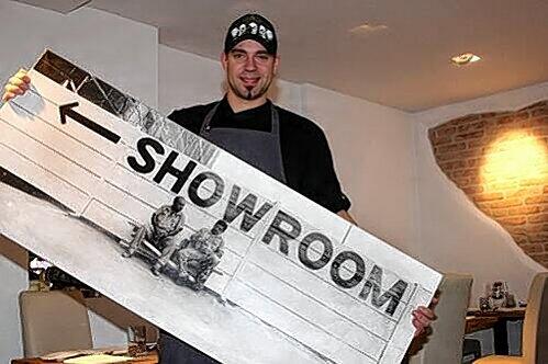 Andreas Schweiger in seinem Restaurant.