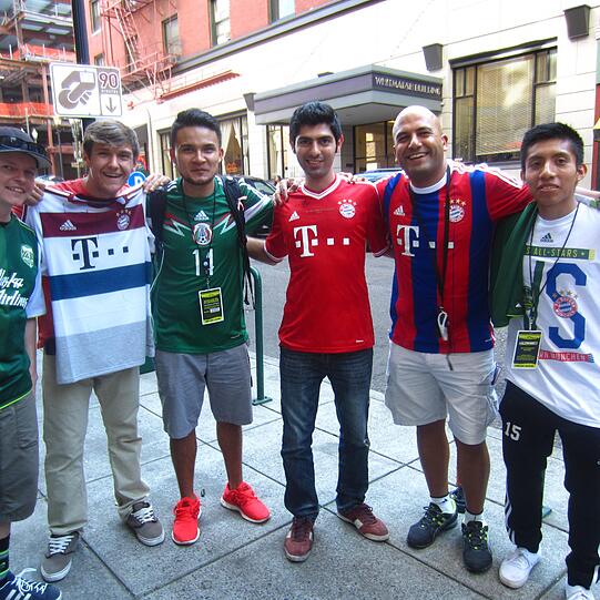 Die Bayern sind in Portland gelandet. Impressionen vor dem Spiel gegen das MLS-Allstar-Team am Pionier Square.