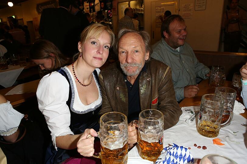 Franz Xaver Kroetz mit Freundin Juliane Grund.