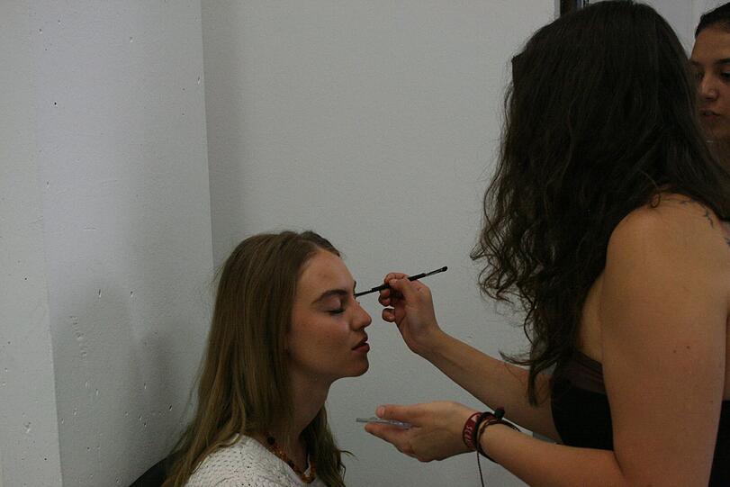 Bilder vom Casting für die Jugend-Werbekampagne.