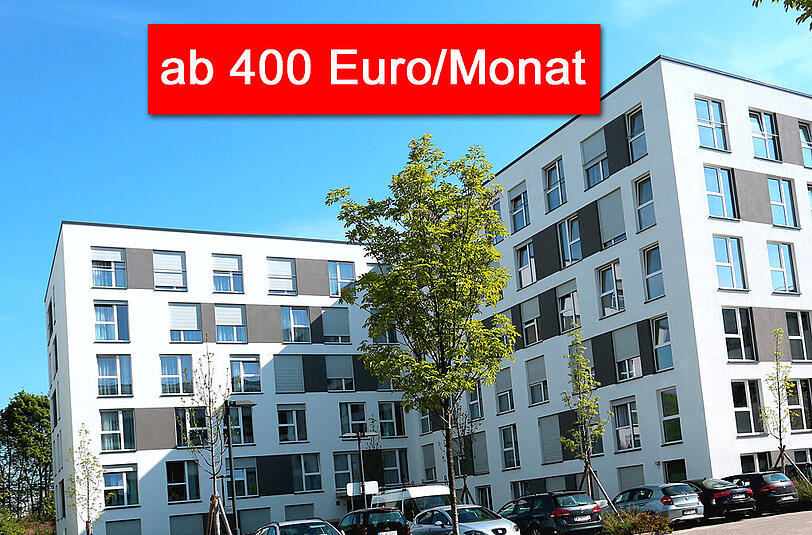 18 bis 35 qm groß sind die Werks-Apartments für BMW-Mitarbeiter (400 bis 650 Euro warm). Rund 600 davon gibt&rsquo;s in München &ndash; wie hier an der Taunusstraße.
