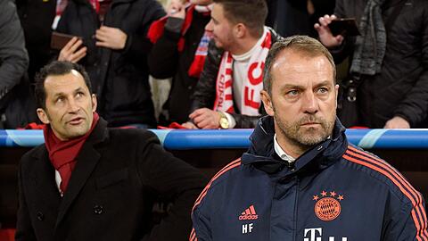 Wer ist der Stärkere? Zwei Alpha-Tiere ringen aktuell um die Deutungshoheit beim FC Bayern &ndash; Hasan Salihamidzic (links) und Hansi Flick.