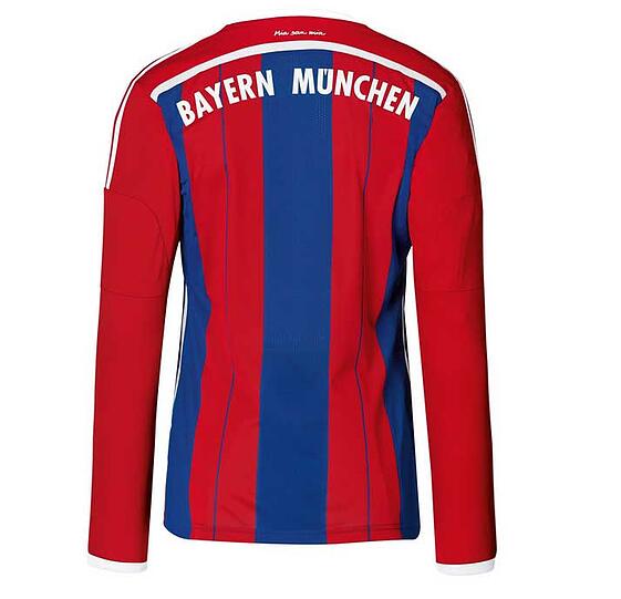 Rot-Blaue Streifen, "Mia san Mia" im Nacken: Das neue Heimtrikot des FC Bayern. Die Bilder...