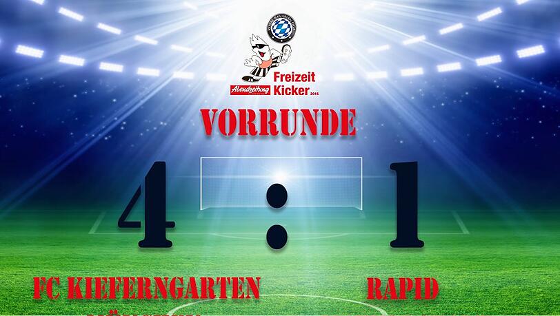 FC Kiefergarten München gewinnt das Spiel mit 4:1. FC Kiefergarten München gewinnt das Spiel mit 4:1.