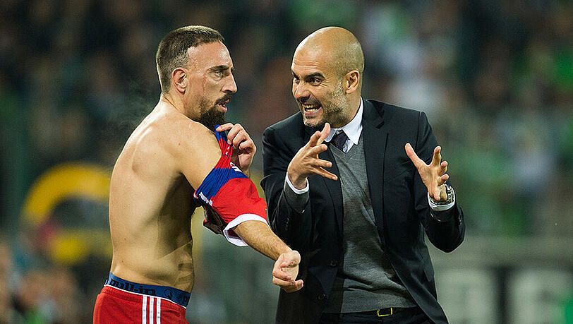 Ribéry und Guardiola: So richtig passte das nie. Ribéry und Guardiola: So richtig passte das nie.